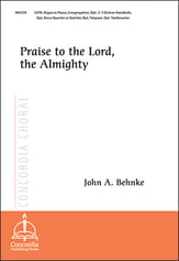 Praise to the Lord, the Almighty SATB choral sheet music cover